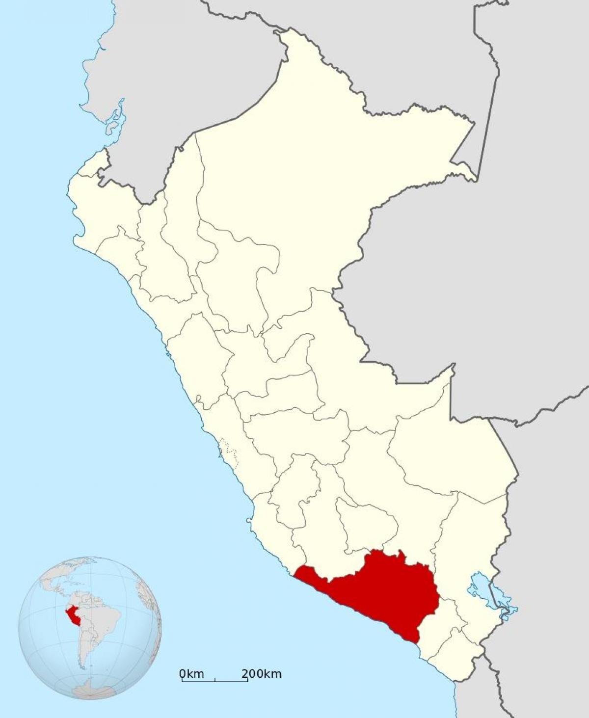 mapa de arequipa, Peru