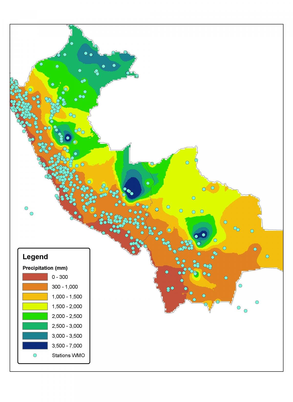 mapa do Peru clima
