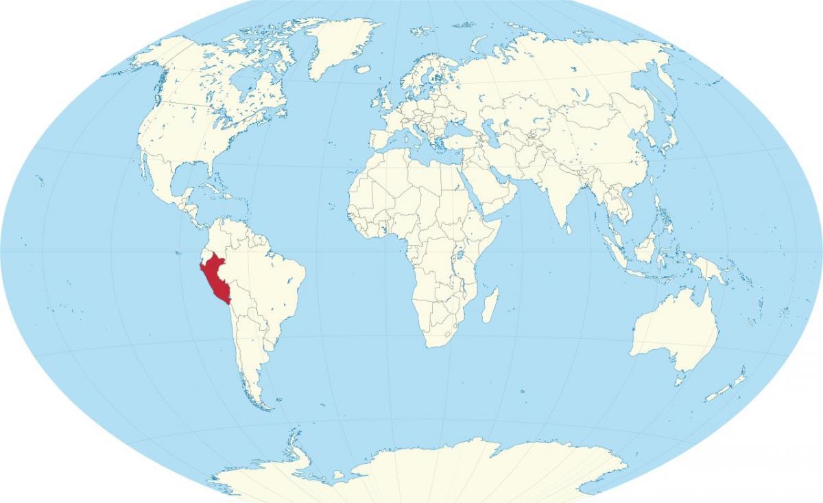 O Peru, país no mapa