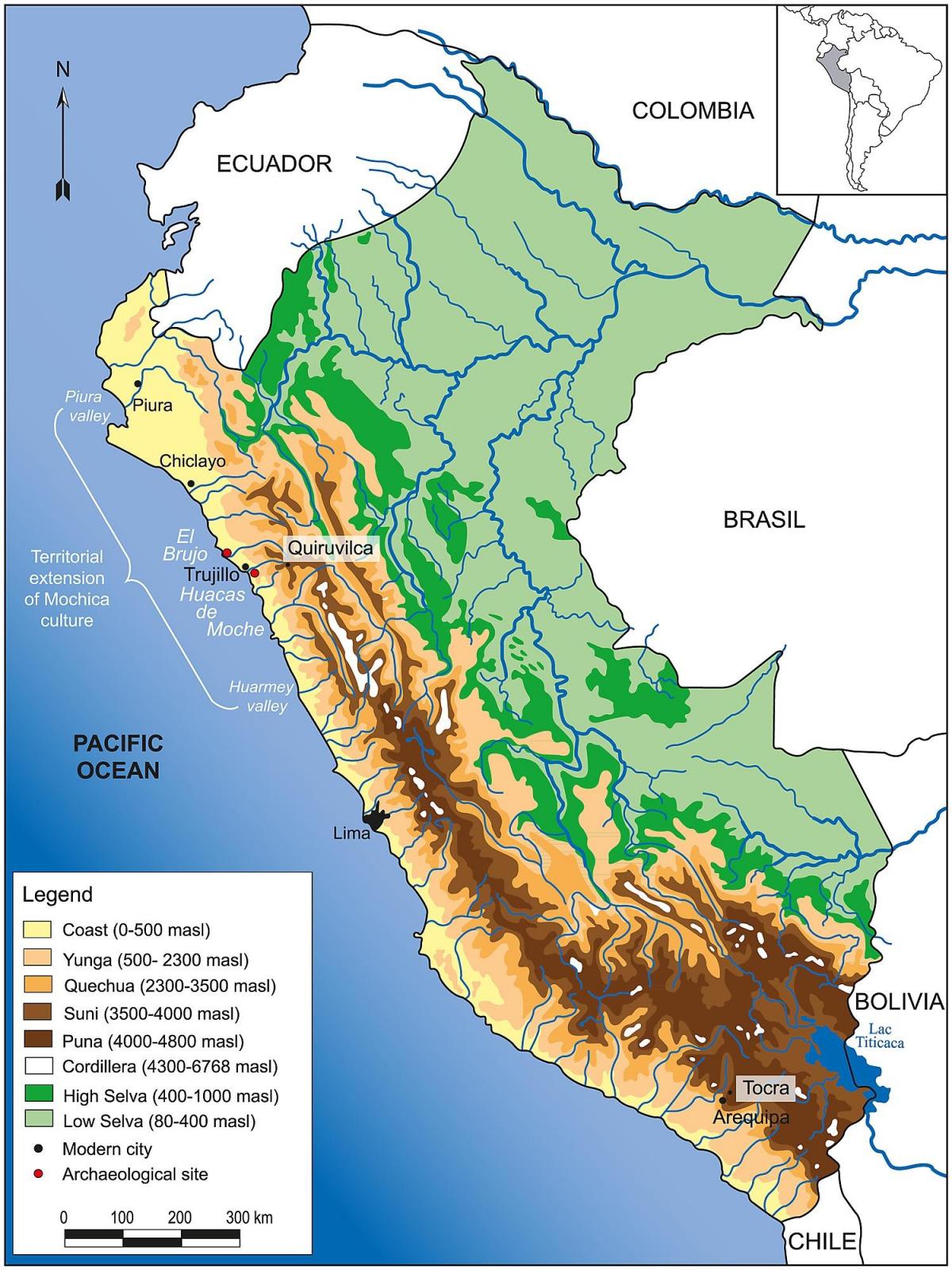 Peru geografia mapa