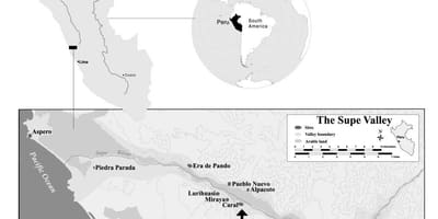 Mapa de caral Peru