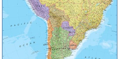 Mapa do Peru, américa do sul