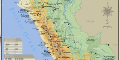 Peru atracções turísticas mapa