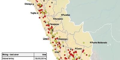 Mapa do Peru recursos naturais