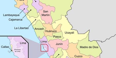 Mapa do deserto Peruano