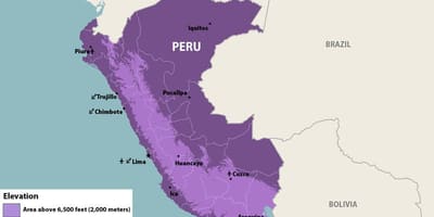 Mapa da zika Peru